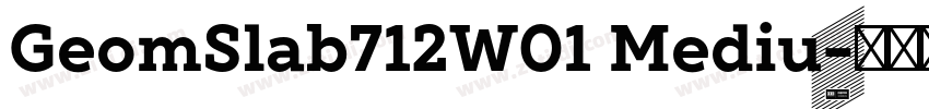 GeomSlab712W01 Mediu字体转换